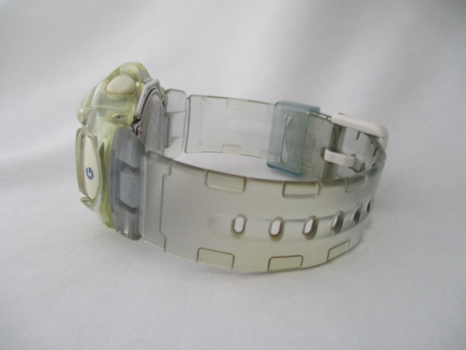 Casio Baby-G Men's Gray Clear Buckle Band Digital Watch Water Resistant