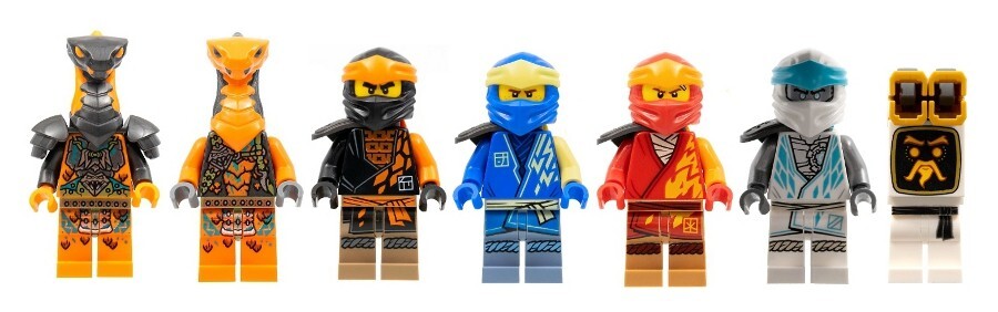 LEGO 71765 - Ninjago: Core - Mini Figure Lot - 7 Mini Figures from