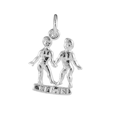 TheCharmWorks 925 Sterling Silver Gemini Twins Charm