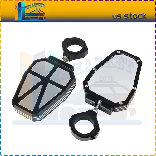 Offroad Side Rear View Mirrors 1.75" Bar For Polaris RZR 1000 XP Arctic Cat UTV