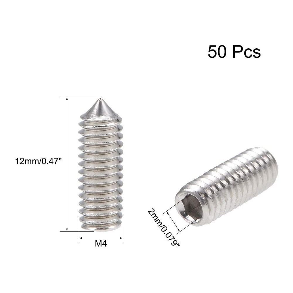 50pcs Internal Hex Grub Screw Internal Hex Socket Door Handles eBay