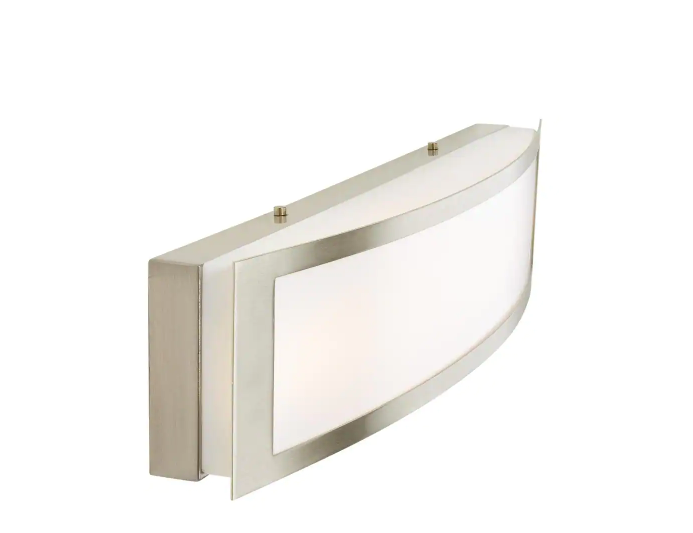Hampton Bay Woodbury 24.5 in. Brushed Nickel Linear LED Vanity Light