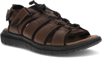 Dockers Stephen SupremeFlex Men\'s Sport leather Sandals dark tan size 11M Amazon.com: Dockers Mens Stephen SupremeFlex Outdoor Sandal  main image 4