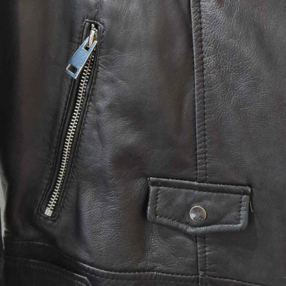 ZARA trf Outerwear Genuine Leather Moto Jacket | eBay ZARA trf Outerwear Genuine Leather Moto Jacket | eBay