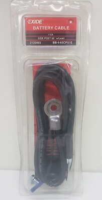 Exide Battery Cable 4GA. Side Post 65'' with lead, BLACK  #BB-4-65CPX1E  2120465