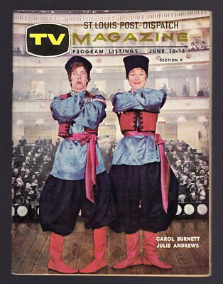 1962 ST LOUIS TV GUIDE/JULIE ANDREWS/CAROL BURNETT/JIM BACKUS/PIPPA SCOTT