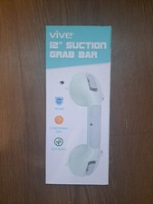 2-Pack Vive Grab Bar 12" Suction Shower Handle Bathroom Balance Bar Safety Rail