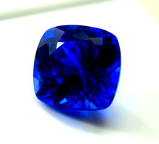 9.70 Ct Natural Flawless Blue Sapphire Cushion Cut Certified Loose Gemstone