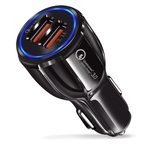 Neuf Double USB Universel Voiture Cigarette Chargeur 12-24V Rapide 3.0 3.1A #913