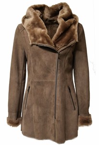 ledermantel mit teddy