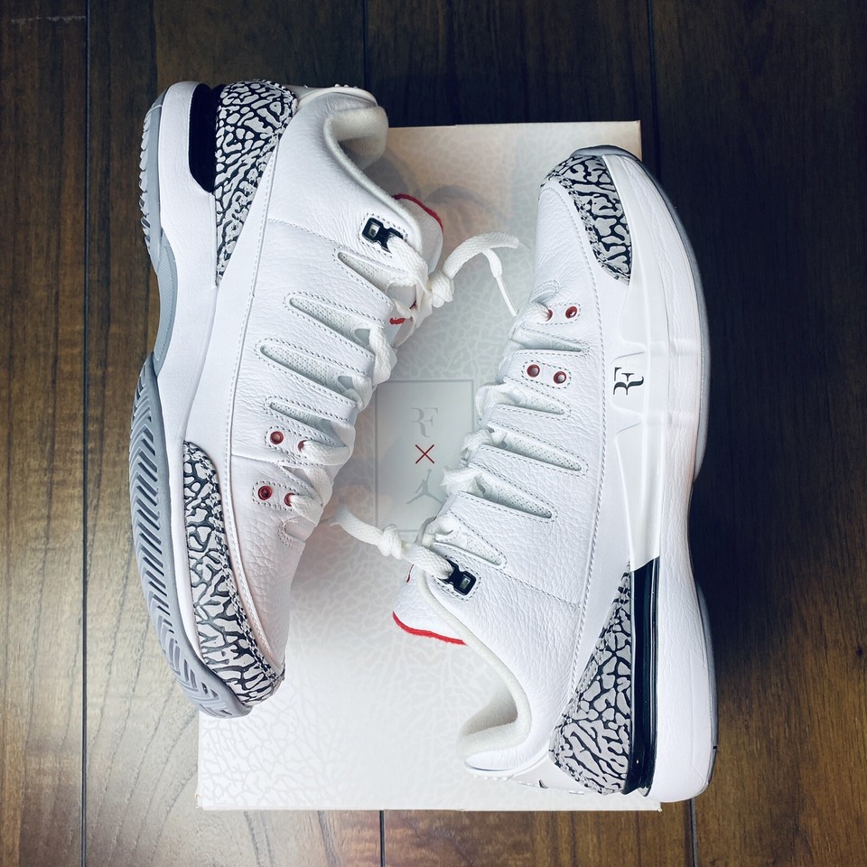 Nike Roger Federer Air Jordan Zoom Vapor RF x AJ3 Tennis Shoe Sz 10 ...