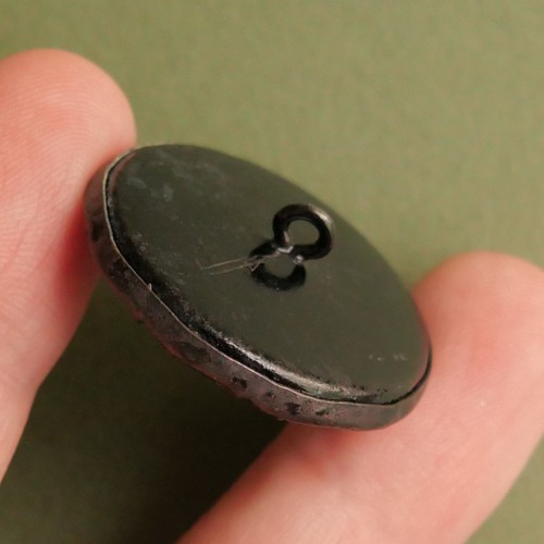 Bouton ancien - Laiton - Celluloïd / Ivoroïd - 32 mm - 1900 - Ivoroid Button - Photo 4 sur 5