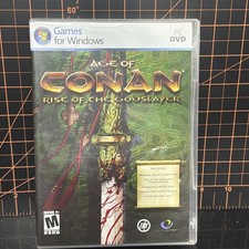 Age of Conan Rise of the Godslayer PC DVD Complete 2 Discs Manual Windows Game