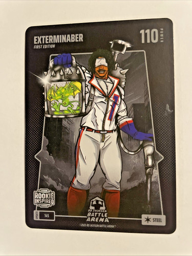 Malik Nabers 2025 Bo Jackson Battle Arena Update Exterminaber Steel Rookie Card!