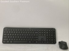 Logitech K950 Wireless Keyboard  Mouse Combo No Dongle - Tested