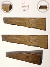 Solid Wood Mantel Beam Rustic Mantelpiece Log Burner Reclaimed Fireplace (8 X 4)