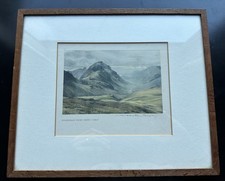 Signed Heaton Cooper Print. Ennerdale From Green Gable Lake District Cumbria