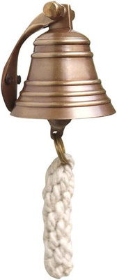 2'' Antique Brass Bell Quality Marine Wall Mounted Ship Hanging Bell Perfect for