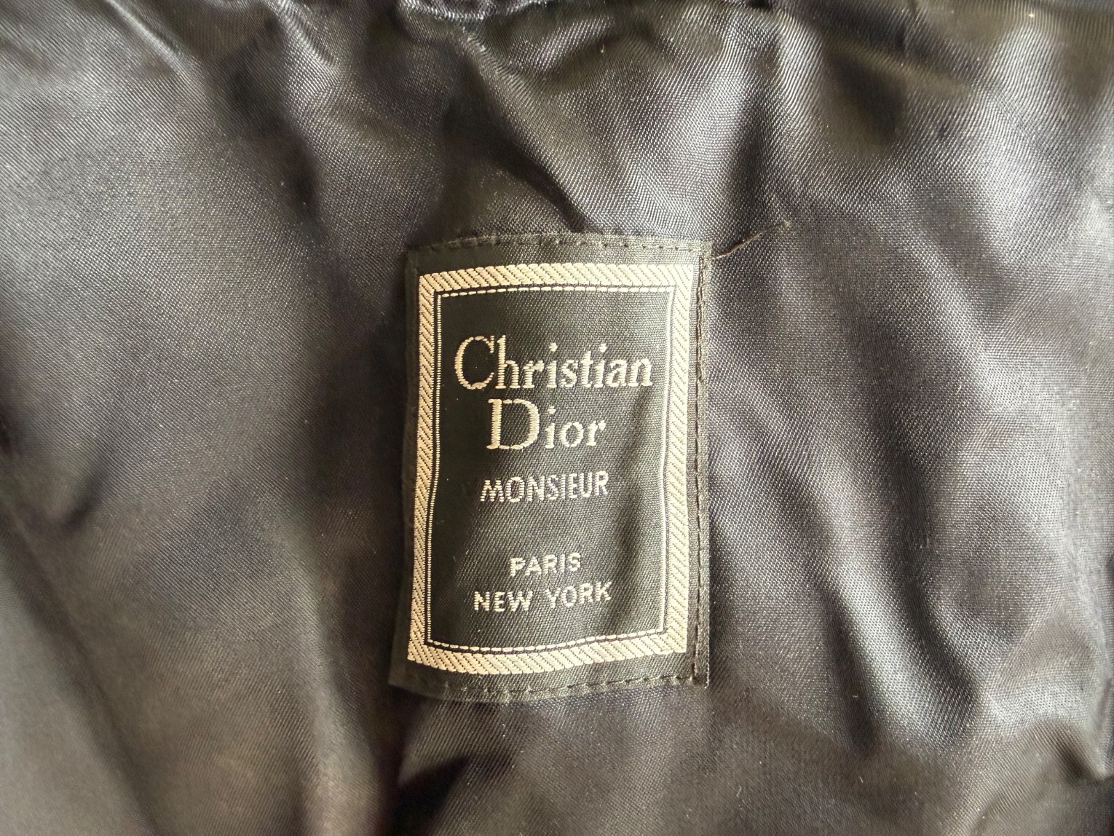 Vintage Christian Dior Monsieur Double Breasted Trench Coat w/ Wool Liner Sz 38R thumbnail 6