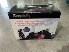12 Needle Deluxe Felting Machine By Simplicity, IOB with manual
