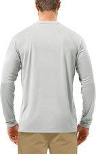 Mens UPF 50 UV Sun Protection Shirts Outdoor Long Sleeve SPF Rash Guard for ...