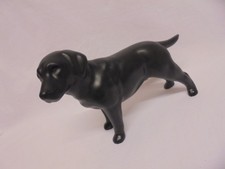 VINTAGE MATT BLACK LABRADOR FIGURE