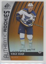 2017-18 SP Game Used Authentic Rookies Orange Rainbow 5/115 Vince Dunn #127 13o2