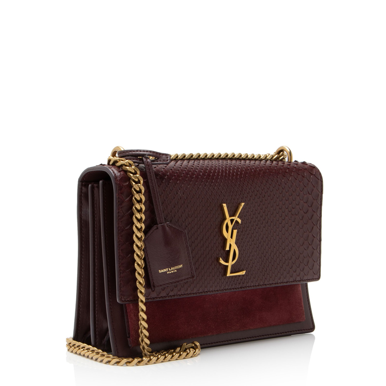 Saint Laurent Python Suede Monogram Sunset Medium… - image 2
