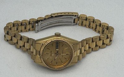 Seiko 5 4206-0510 Automatic Gold Dial Day/Date Womens With Box | eBay