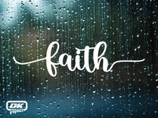 FAITH Vinyl Decal. Car Window Sticker