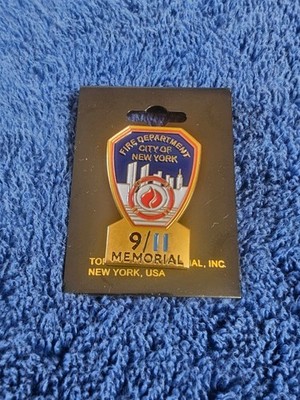 FDNY 911 Memorial Enamel Pin  Fire Department City Of New York Licensed Product