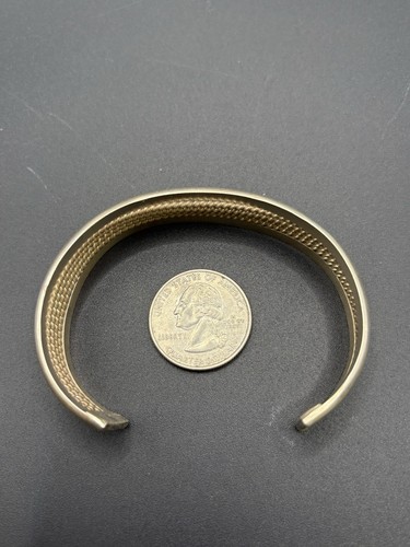 Vintage 7" Sterling Silver Cuff Bracelet 34 Grams 925 W29 - Picture 10 of 10