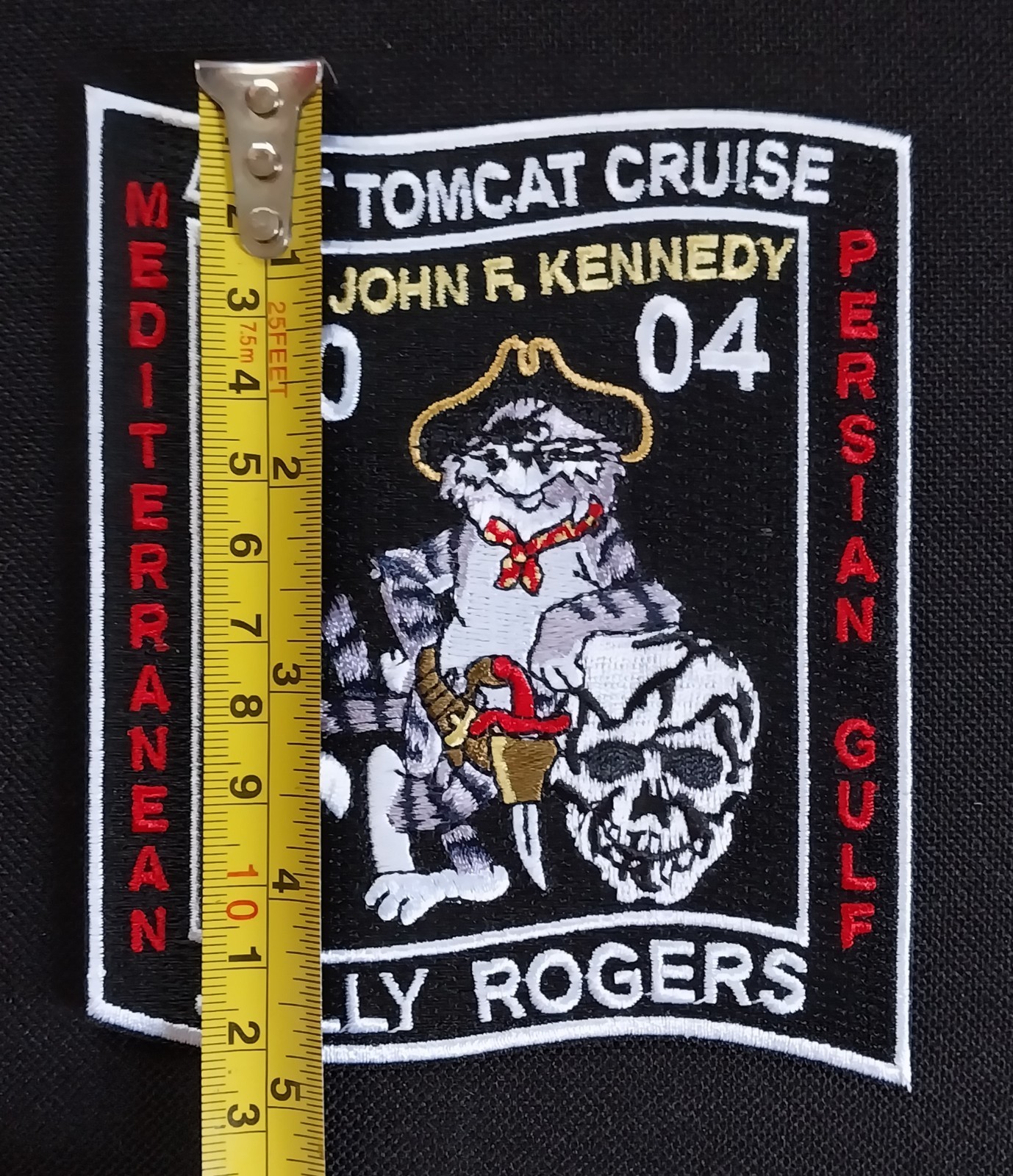 LAST TOMCAT CRUISE USS JOHN KENNEDY JOLLY ROGERS NAVYMILITARY BIKER PATCH VF-103