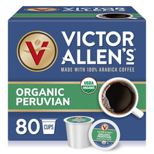 Organic Peruvian, Medium Roast, 80 Count, Single Serve Coffee Pods for Keurig K-