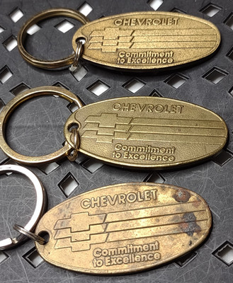Lot Of 3 Chevrolet Commitment to Excellence Keychains / Keyrings