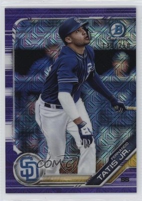 2019 Bowman Mega Box Purple Mojo Refractor /250 Fernando Tatis Jr Rookie RC 1oz2
