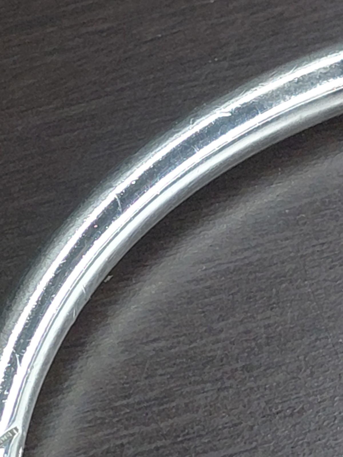 Solid Sterling Silver Thick Etched Bangle with Be… - image 20