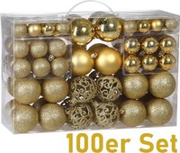Jung Christbaumschmuck Weihnachtskugeln 100 X Kugeln Gold Weihnachts Deko