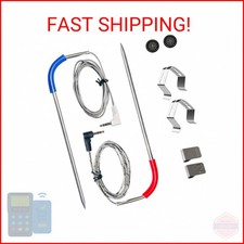 Traeger 2 Pack Meat Probe Replacement for Pellet Grill Smokers, 3.5mm Plug, 2 St