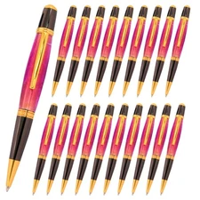Viceroy Pen Kit, Gold and Gun Metal Finish, 20 Pack, Legacy Woodturning