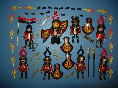 8 BURNHAM RAIDERS vs. NOVELMORE RITTER RÖMER GALLIER  ÄGYPTER TOP PLAYMOBIL 1