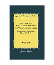 Anzeiger des Kaiserlichen Akademie der Wissen...