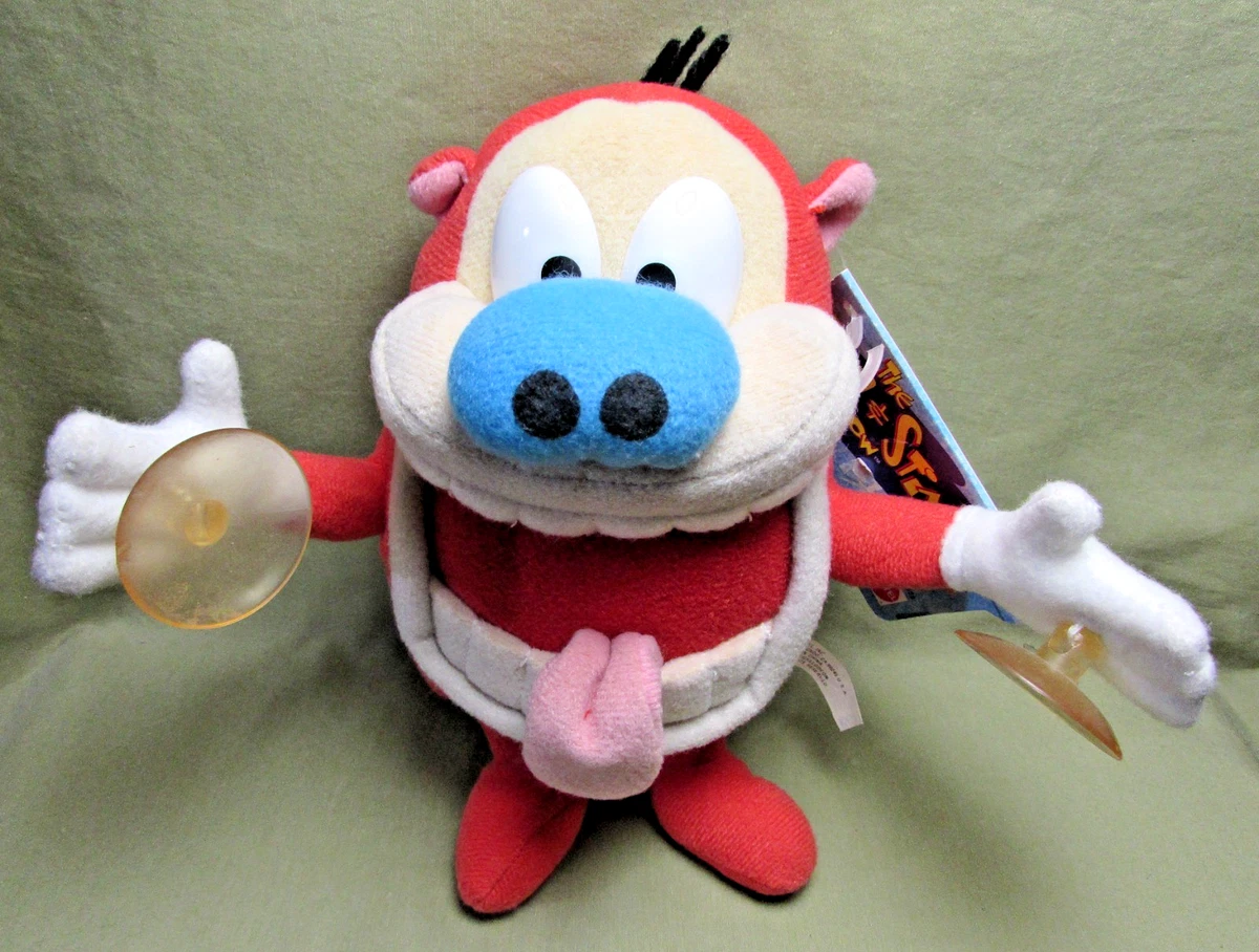 Mattel Ren & Stimpy Plush Cartoon & TV Character Action Figures
