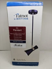 Patriot lighting mini pendant indoor lighting Black Brass 60 Watt New 351-9155