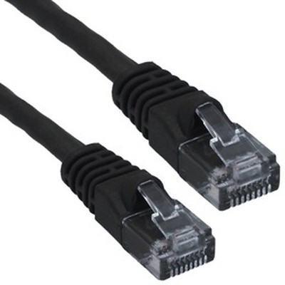 Wavenet CAT6 PATCH CORD BOOTED 25' BLACK WAV-6E04UMBK-PC-25 UPC