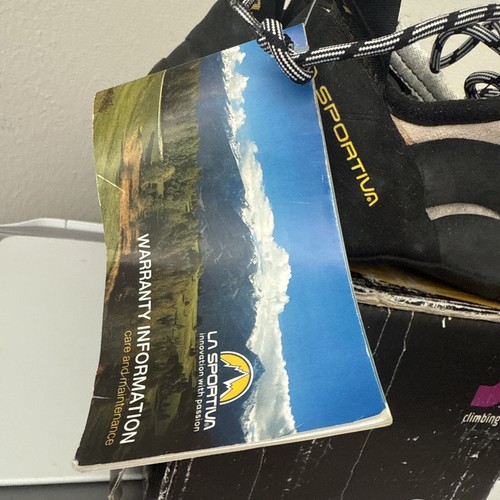La Sportiva Climbing Shoes Miura Woman 32 Lady 2 Beige/Black/Yellow #187 - Picture 2 of 10