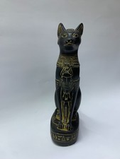 Ancient Egyptian Antique Statue Goddess Bastet Cat Winged Scarab , Winged Falcon
