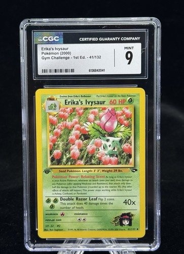 Erika's Ivysaur (1st Edition) graded CGC 9 for sale on eBay