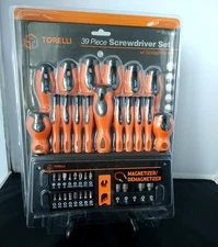 Screwdriver Set 39 Piece w/ Storage Rack & Magnetizer/Demagnetizer Torelli Tools