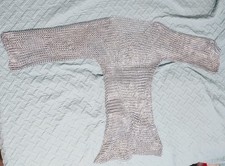 Steel Ring Chainmail Shirt w/ Red And White Knight Templar Tabard